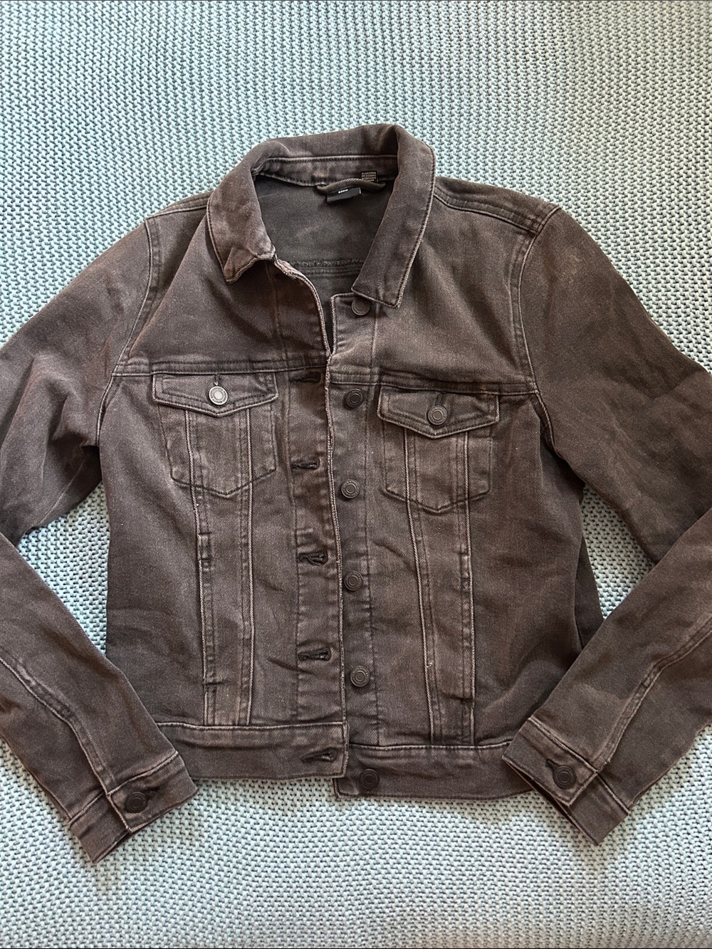 Vero Moda Charcoal Black Denim Trucker Jacket